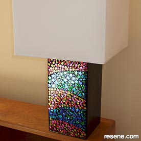 Ceate a groovy
          bedside lamp