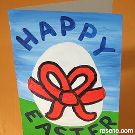 Kids easter card art project