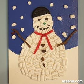 Snowman collage picture