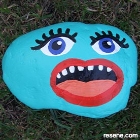 Painted rock craft project