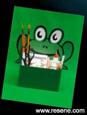 Make a frog storage box