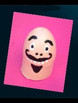 Make an egg man toy