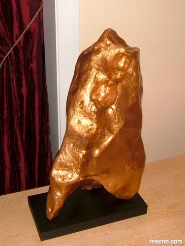 How to create a gold abstract form/sculpture