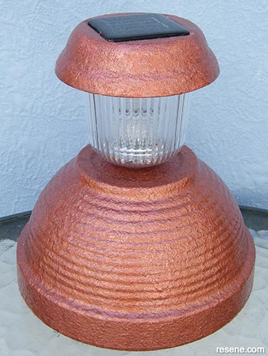 Copper garden light