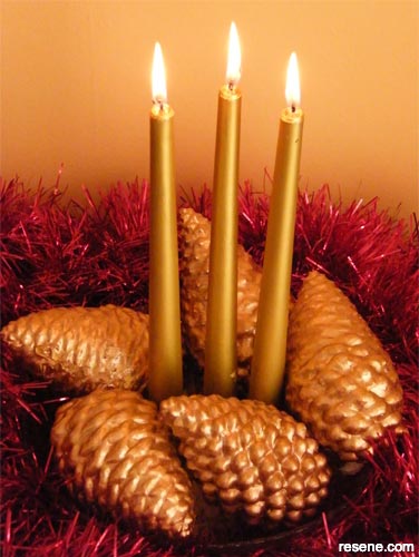 Christmas candle holder