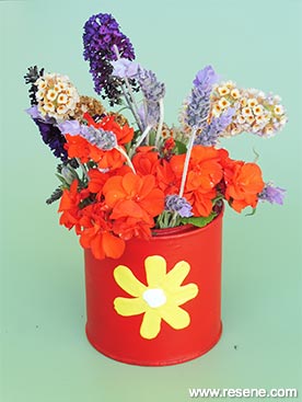 Another art idea - Paint a flower vase
