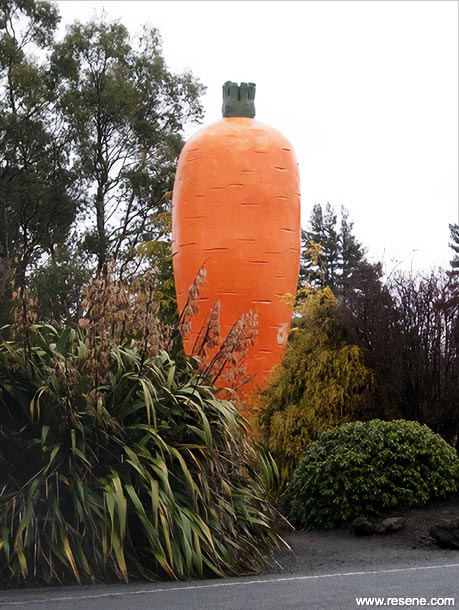 Orange carrot sculpture