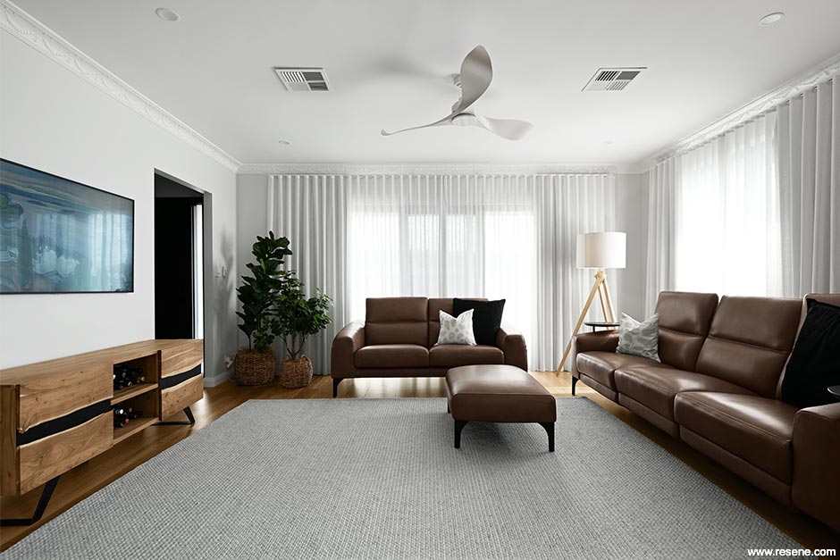 An elegant white lounge