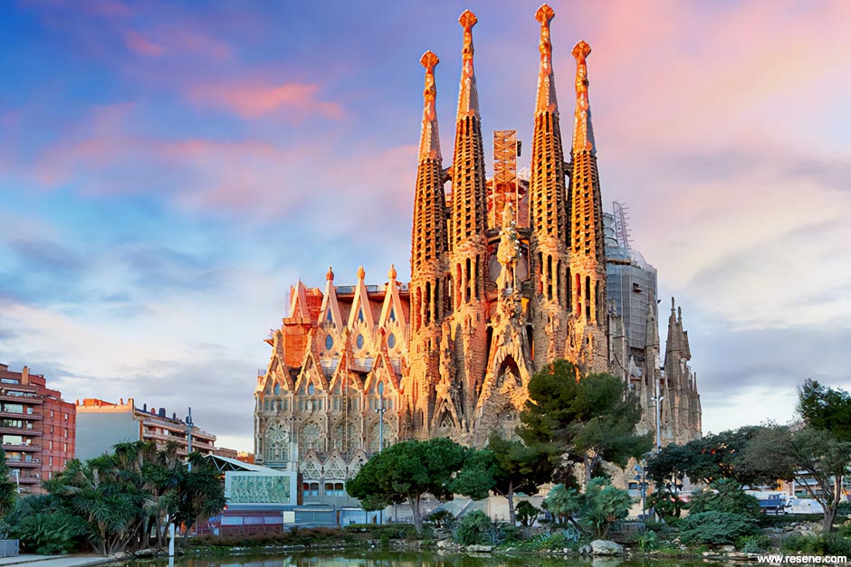 Sagrada Familia basilica in Barcelona