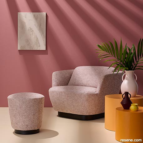 Rosy tones in lounge