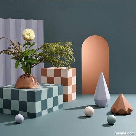 Geometric shapes in furniture and accessories
