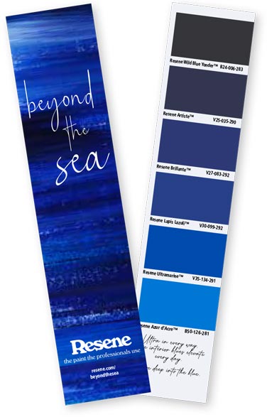 Resene Beyond the sea - paint colour chart