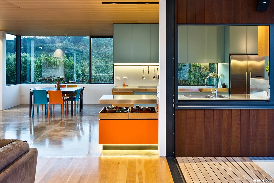 A modern kitchen inspired by the local landscape