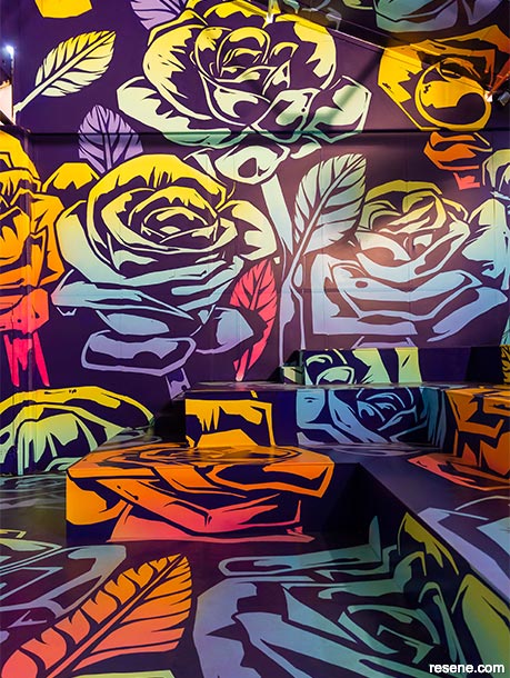 No Bed of Roses mural