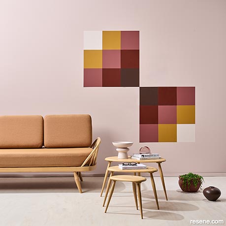 The salted caramel colours in this living room are an emerging trend