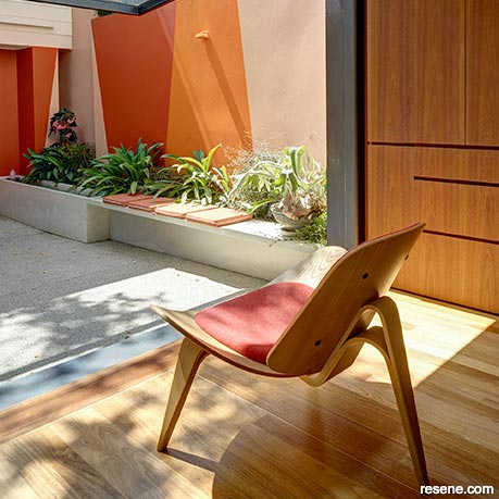 Indoor outdoor flow - garden colours become part of the interior