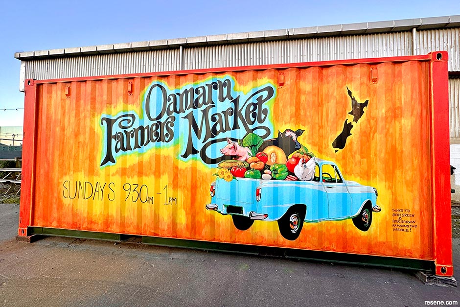 Wicksey mural - Oamaru Farmer’s Market
