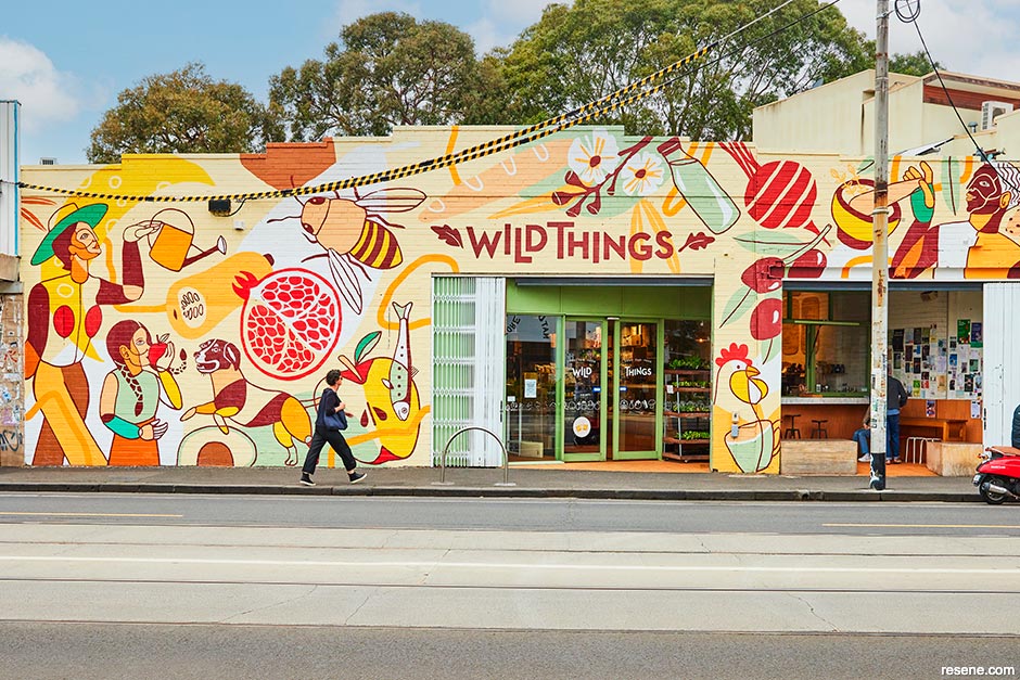 Justine’s mural for Wild Things 