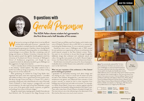 9 questions withGerald Parsonson