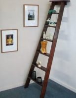 A ladder shelf is simple and stunning!