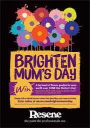 Brighten Mum's day with Resene Paints - competition