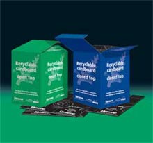 Reusable boxes for packaging Resene paints