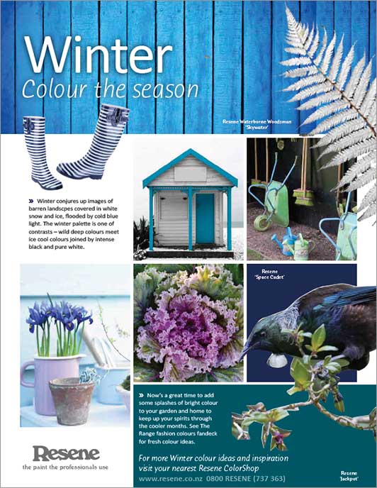 The winter palette is one of contrasts – wild deep colours meet ice cool colours