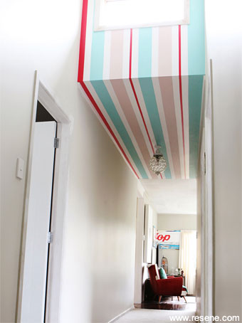 Striped hallway