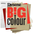 Resene BigColour is a large A2 sized paint swatch
