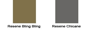 Metallic colours from Resene Paint's The Range 2007 colour chart
