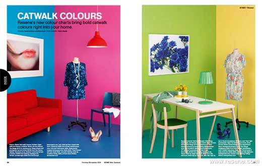 Resene catwalk colours for fashion and furniture