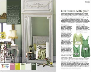 Trends in interior decorating using greens from Resene Paints