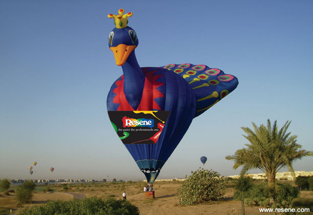 The Peacock hot air balloon