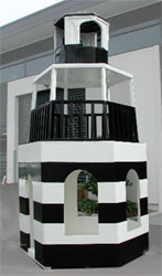 A Lighthouse playhouse in the Auckland Kids Playhouse Parade