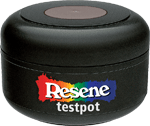 Resene test pot with see thru lid