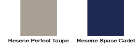 Colours from Resene Paint's The Range 2007 colour chart