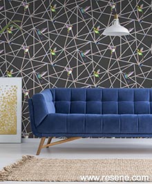 Resene Kaleidoscope Wallpaper Collection - Room using 90371