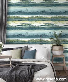 Resene Kaleidoscope Wallpaper Collection - Room using 90441