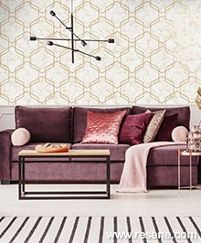 Resene Kaleidoscope Wallpaper Collection - Room using 90602