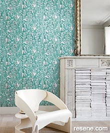 Resene Agathe Wallpaper Collection - Room using AGA405