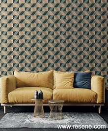 Resene Architecture Wallpaper Collection - Room using FD25310