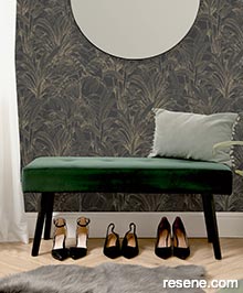 Resene Asperia Wallpaper Collection - Room using A51403 