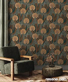 Resene Asperia Wallpaper Collection - Room using A54703 