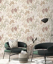 Resene Asperia Wallpaper Collection - Room using A54803	
