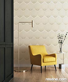 Resene Asperia Wallpaper Collection - Room using A54903	
