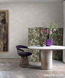 Resene Asperia Wallpaper Collection - Room using A55402 