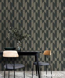 Resene Asperia Wallpaper Collection - Room using A55702 