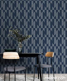 Resene Asperia Wallpaper Collection - Room using A55703 