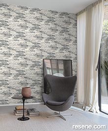 Resene Asperia Wallpaper Collection - Room using A58102 