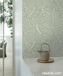 Resene Asperia Wallpaper Collection - Room using A58702 